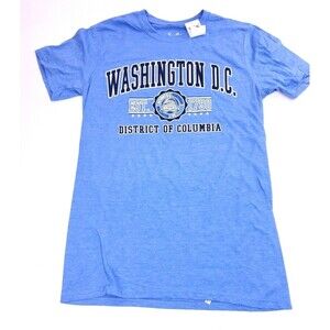 Stellar Washington DC T-shirt Size S Small Blue District of Columbia Cotton